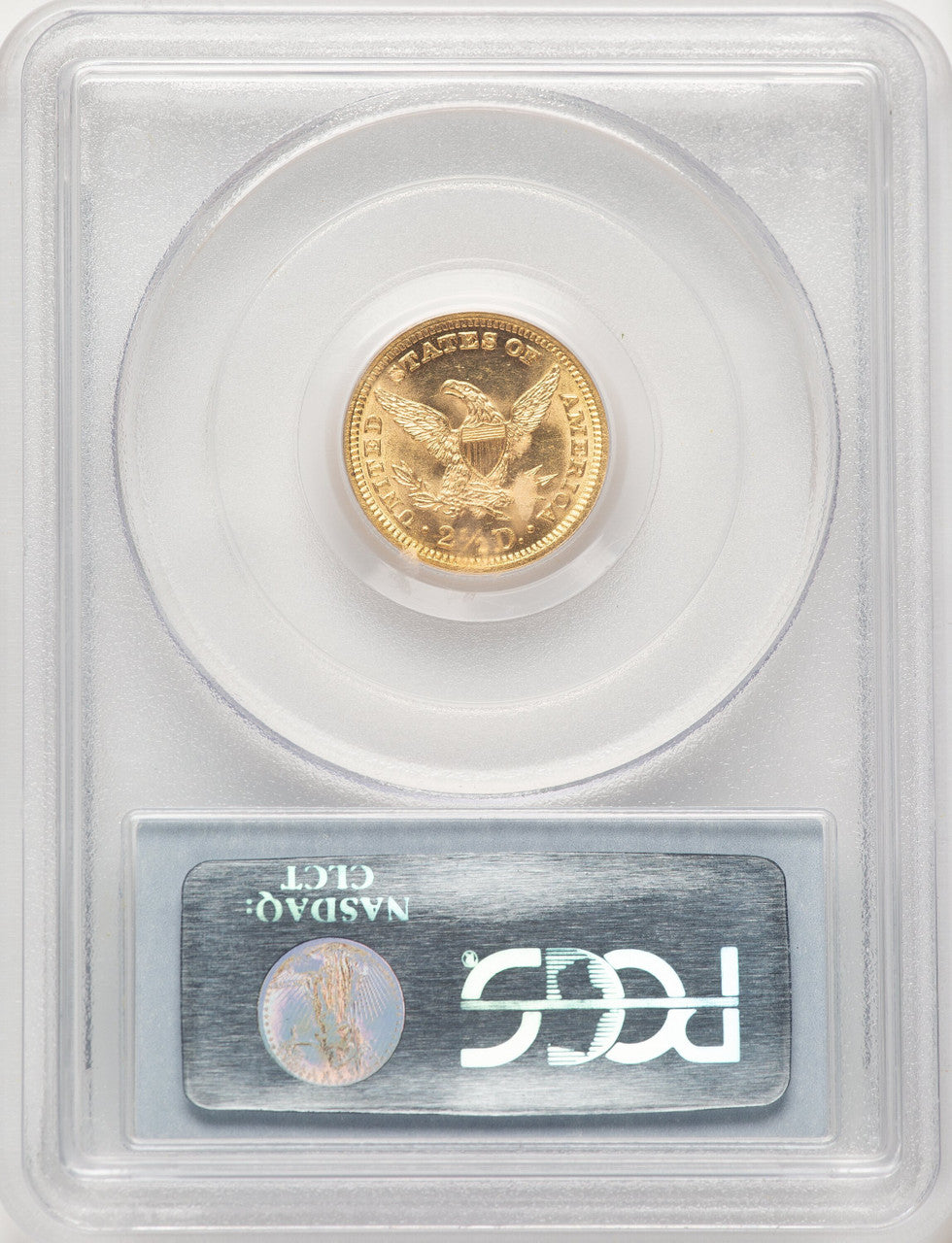 1890 $2.50 CAC Liberty Quarter Eagle PCGS MS64