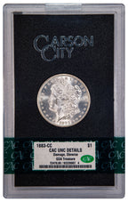 1883-CC $1 GSA Treasure Hoard Morgan Dollar CAC AU50 UNC DETAILS