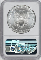 2021 American Silver Eagle Type 1 At Dusk & Dawn 35th Anniversary 96th NGC MS69