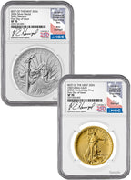 2026 Best of the Mint 1907 Saint-Gaudens Gold & Silver Set FDI NGC SP70 Harrigal