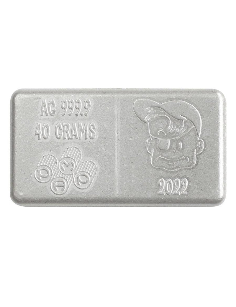 2022 75th Anniversary Bazooka Joe® 40 Gram .9999 Silver Wafer with Comic Strip Box & COA