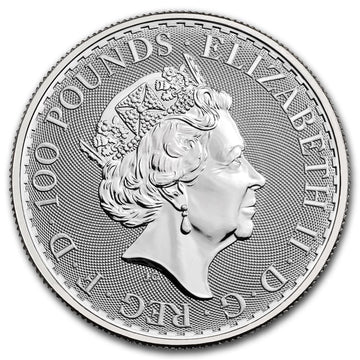 2021 1 oz British Platinum Britannia Coin