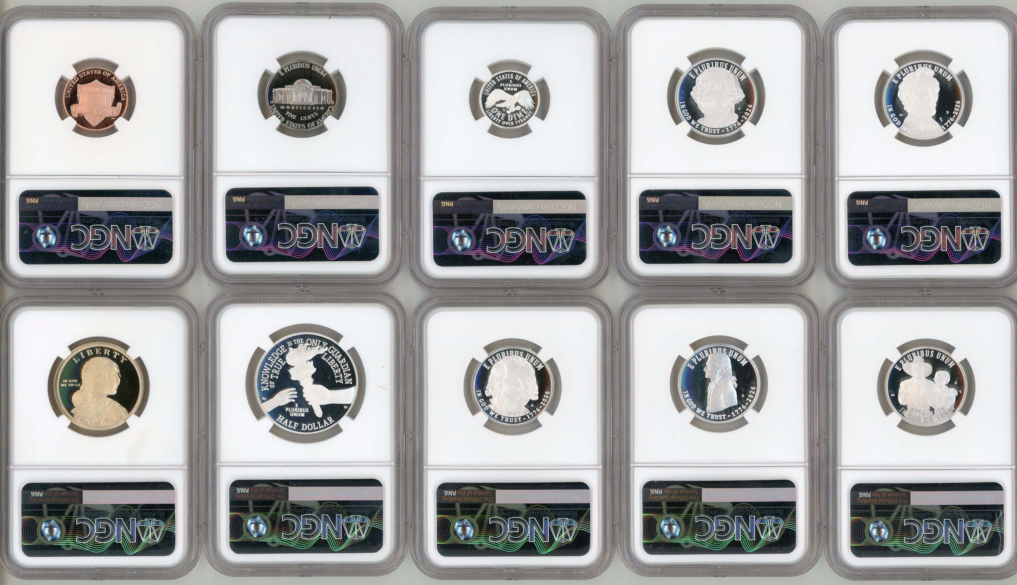 2026-S Semiquincentennial US Mint Proof Set NGC PF70 FDI 250 Congress Label