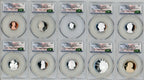 2026-S Semiquincentennial US Mint Proof Set CAC PR70 First Day of Delivery Flag Label