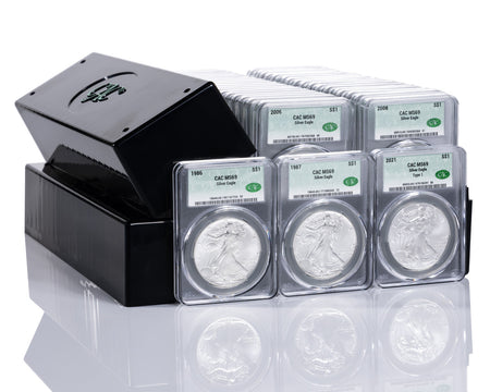 1986-2026 American Silver Eagle 42-pc Set CAC MS69 (3 New CAC Boxes)