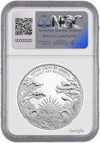 2024-P Silver 1 oz Medal Liberty & Britannia FDI NGC PF70 Ron Harrigal Signed