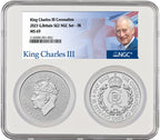 2023 King Charles III Coronation 2-Coin Set G.Britain S£2 NGC MS69