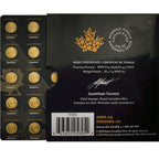 2021 25 Gram Canadian Gold MapleGram - 25x1g w/ Assay
