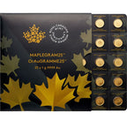 2021 25 Gram Canadian Gold MapleGram - 25x1g w/ Assay