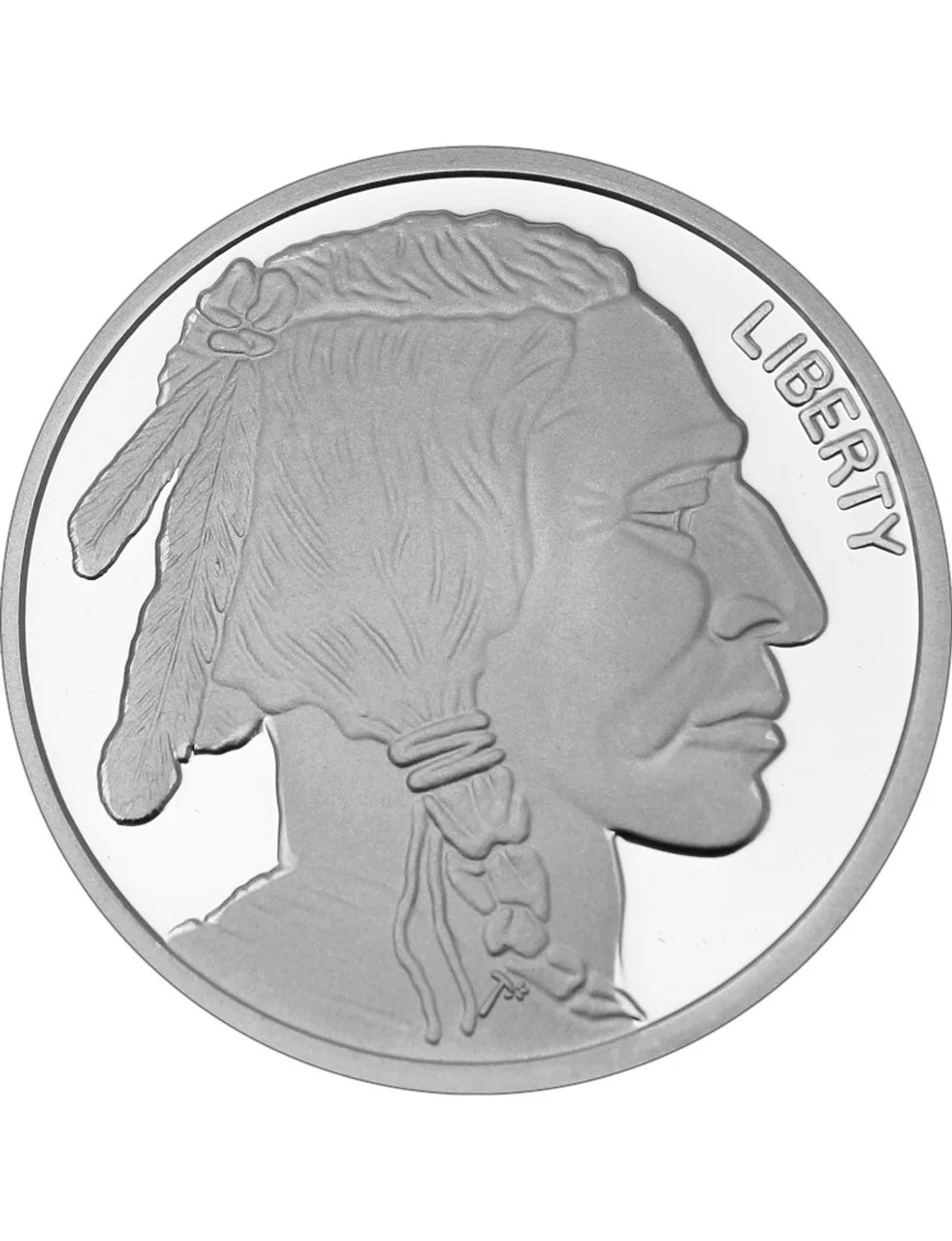 1 oz Golden State Mint Buffalo Silver Round