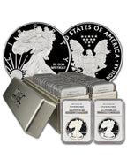 1986-2022 American Silver Eagle 37-Coin Set NGC PF69 Ultra Cameo (2 New NGC Boxes)