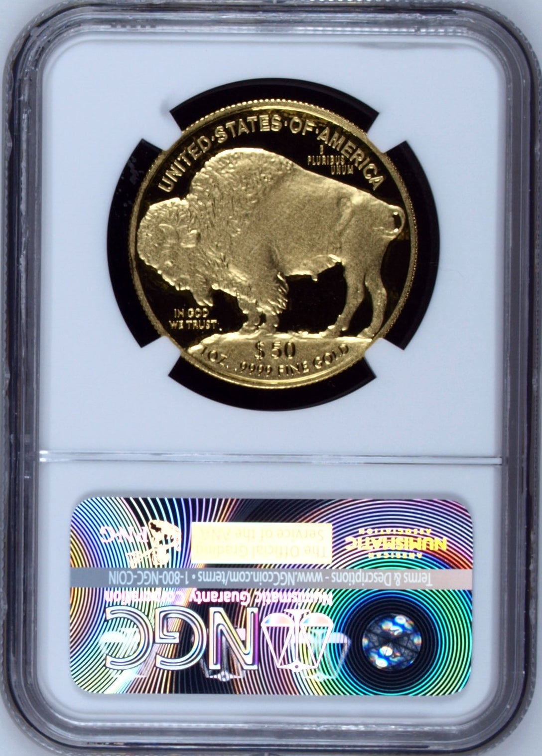 2015-W Proof Gold Buffalo 1 oz FR Eagle Label NGC PF70
