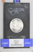 1884-CC GSA Hoard Morgan Dollar NGC MS63