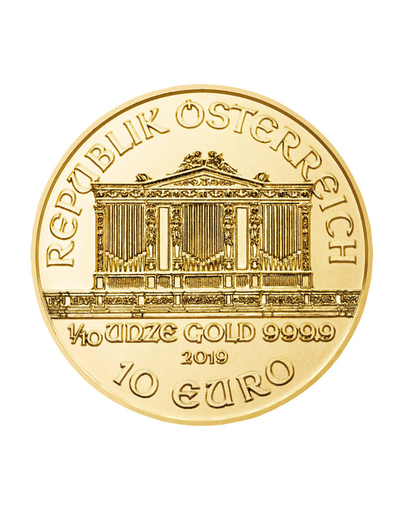 2019 1/10 oz Austrian Gold Philharmonic Coin