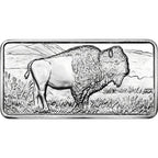 10 oz. Highland Mint Silver Bar .999 Fine Buffalo Design