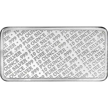 10 oz. Highland Mint Silver Bar .999 Fine Buffalo Design