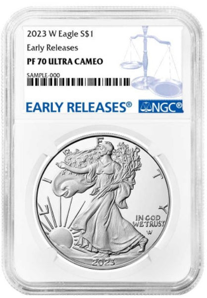 2023年 BNTA 2オンス 銀貨 NGC PF70 ULTRA CAMEO 2023-W Silver Eagle Early Releases NGC PF70 Ultra Cameo | LCR Coin
