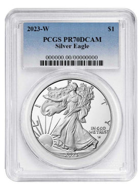 2023-W Proof American Silver Eagle PCGS PR70 Deep Cameo
