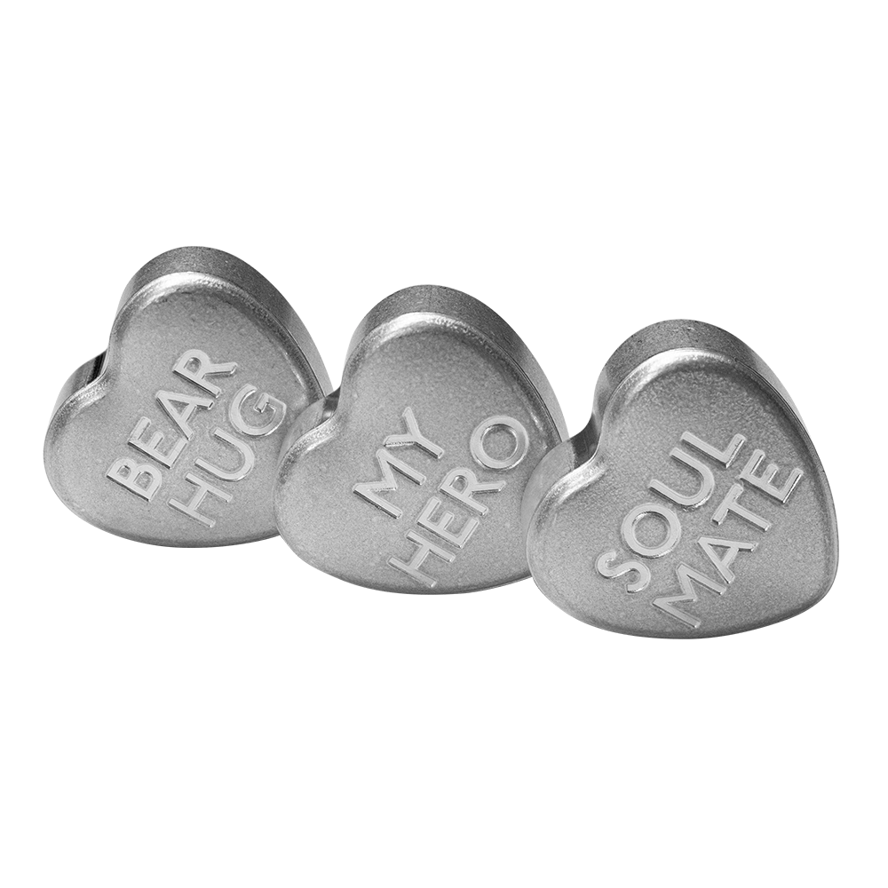 2023 Sweethearts® .9999 Pure Silver Hearts Set 10gm Three Coin Set 30gm Total