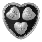 2023 Sweethearts® .9999 Pure Silver Hearts Set 10gm Three Coin Set 30gm Total