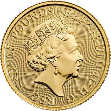 2022 1/4 oz British Gold Tudor Beasts Lion of England Coin