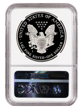 1987-S American Silver Eagle NGC PF70 UCam  Mercanti Signed