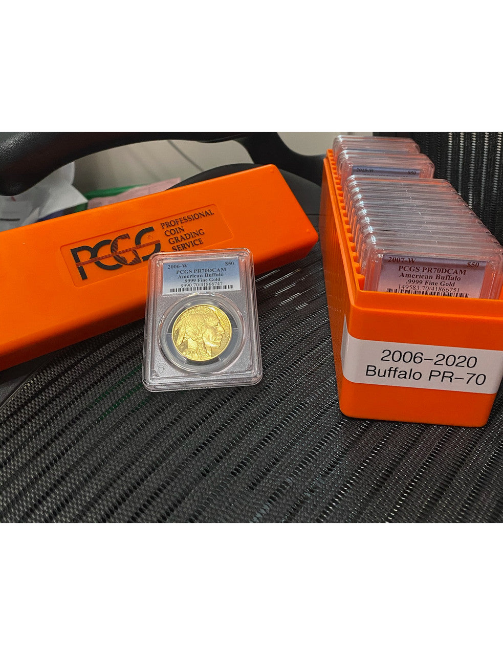 2006-2022 One Ounce American Gold Buffalos Complete Date Run PCGS PR70DCAM