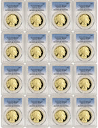 2006-2022 One Ounce American Gold Buffalos Complete Date Run PCGS PR70DCAM