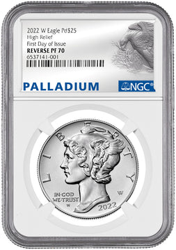 2022-W Palladium Reverse Proof Silver FDOI NGC PF70