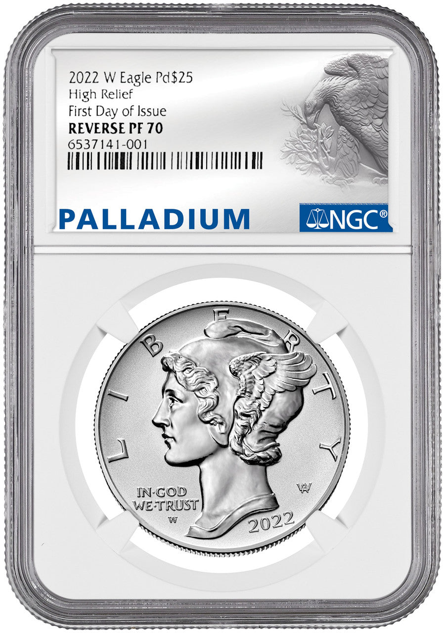 2022-W Palladium Reverse Proof Silver FDOI NGC PF70