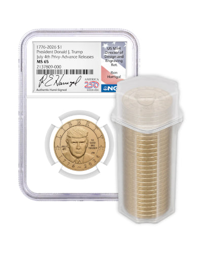 2026 President Donald J. Trump Semiquincentennial July 4th Privy AR NGC MS67 Trump
