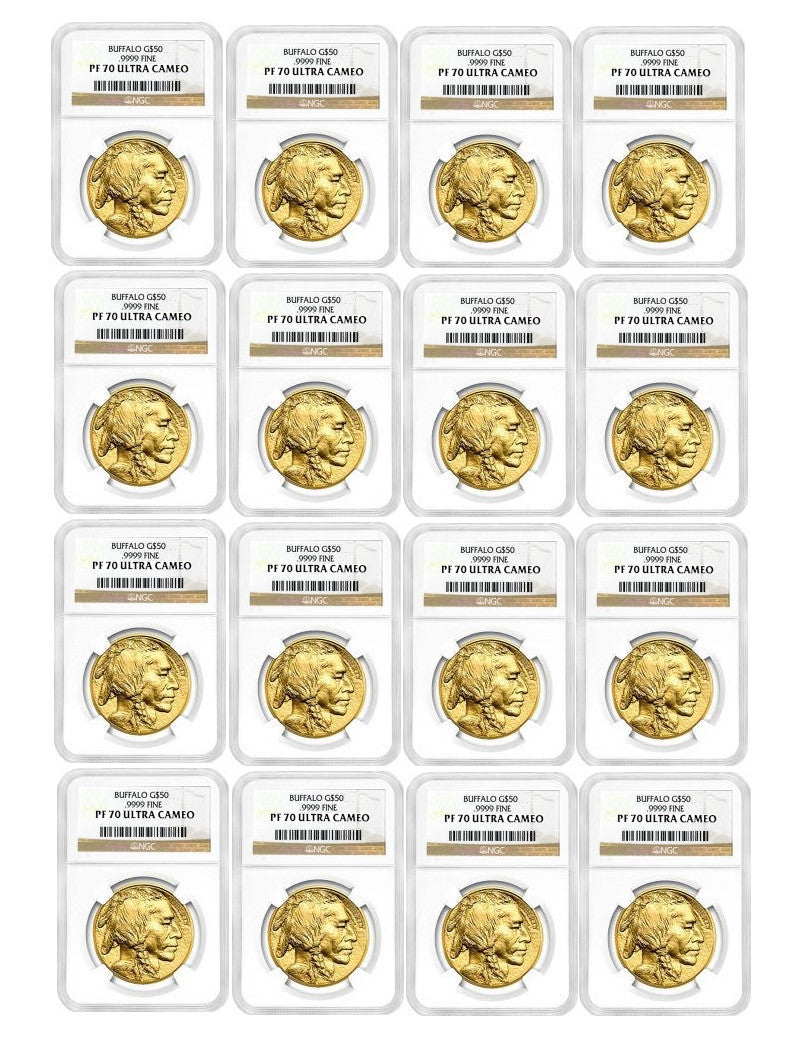 2006-2023 American Gold Buffalos Complete Date Run NGC PF70