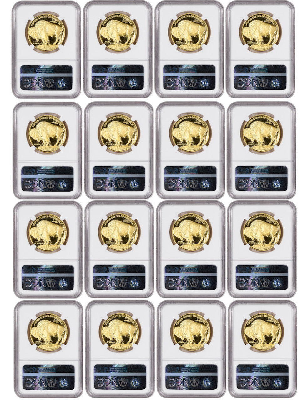USA 24K金メッキ バッファロー 4枚セット 2006-2025 American Gold Buffalo Set NGC PF70 | LCR Coin