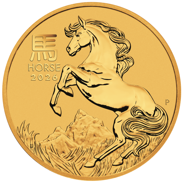 2026 1/2 OZ PERTH MINT GOLD HORSE (LUNAR SERIES)