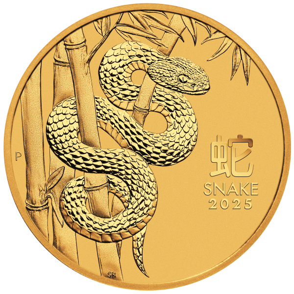 2025 10 oz Year of the Snake Gold Coin Australian Lunar Series III