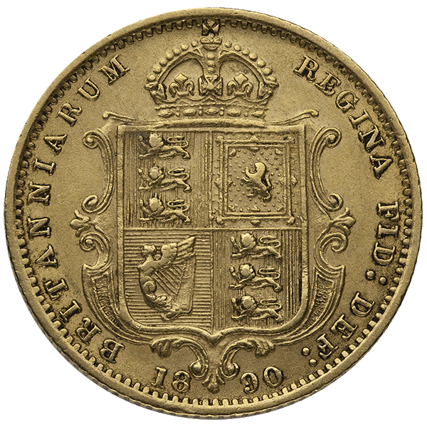 1/2 ENGLISH GOLD SOVEREIGN