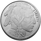 1/2 OZ SILVER ROUND BUFFALO