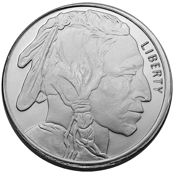 1/2 OZ SILVER ROUND BUFFALO