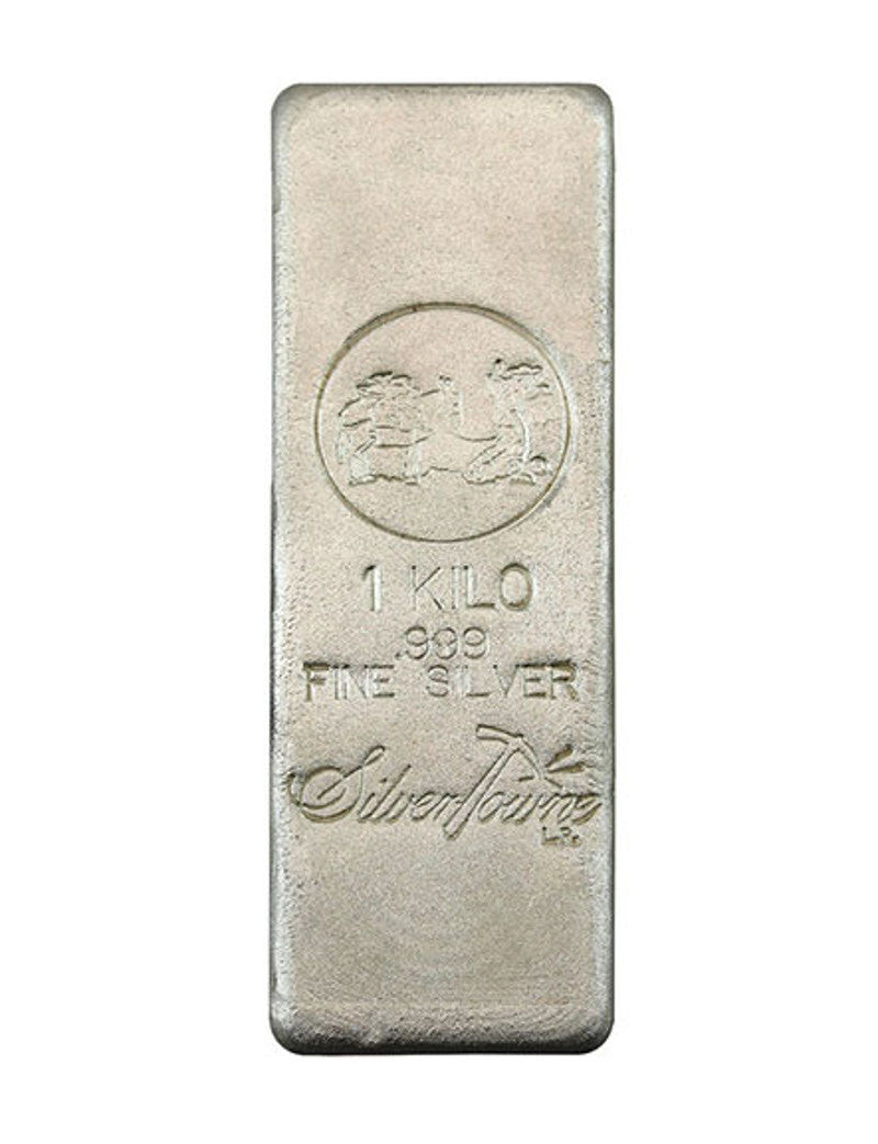 1 Kilo SilverTowne Poured Silver Bar