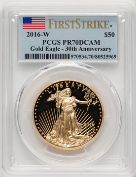 2016-W Gold American Eagle 4-Coin Set PCGS PR70