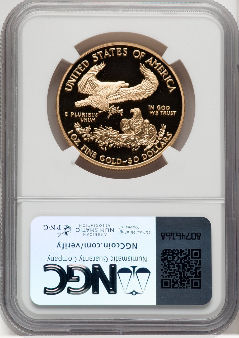 2003-W Gold American Eagle 4-Coin Set NGC PF70 Harrigal Signed