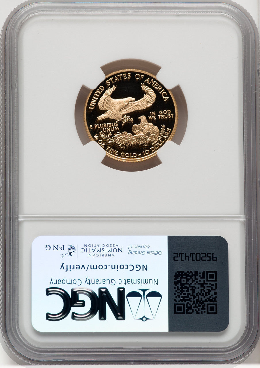 2003-W Gold American Eagle 4-Coin Set NGC PF70 Harrigal Signed