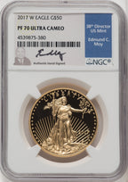 2017-W Gold American Eagle 4-Coin Set NGC PF70 Moy Signed