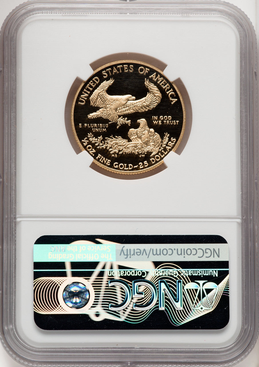 2014-W Gold American Eagle 4-Coin Set NGC PF70 Moy Signed