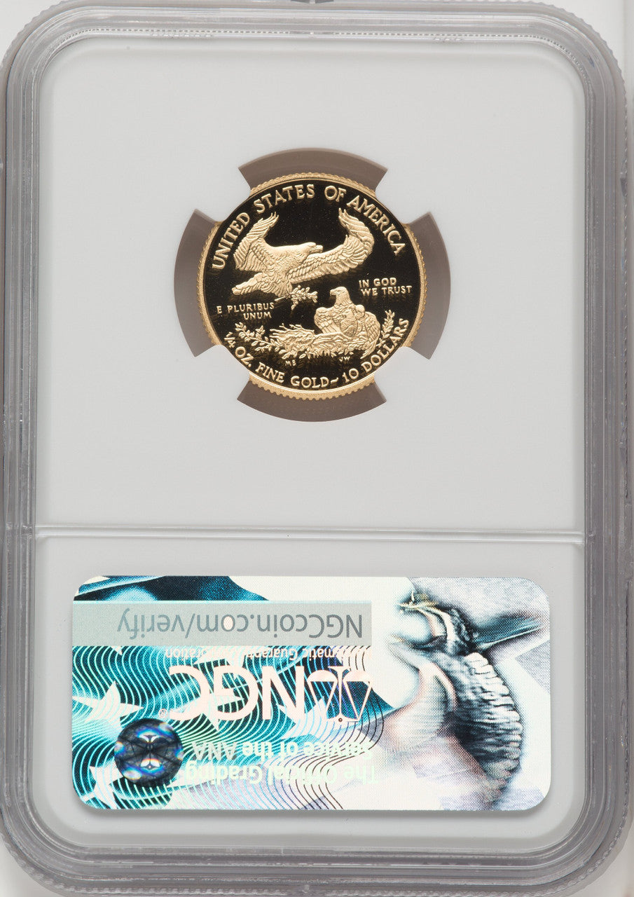 2017-W Gold American Eagle 4-Coin Set NGC PF70 Moy Signed