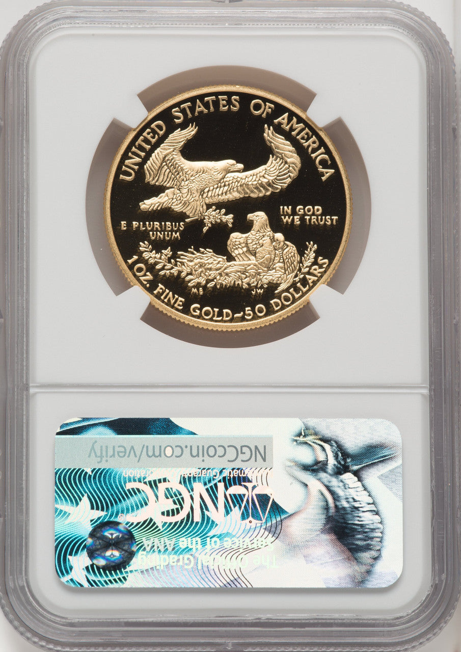 2017-W Gold American Eagle 4-Coin Set NGC PF70 Moy Signed
