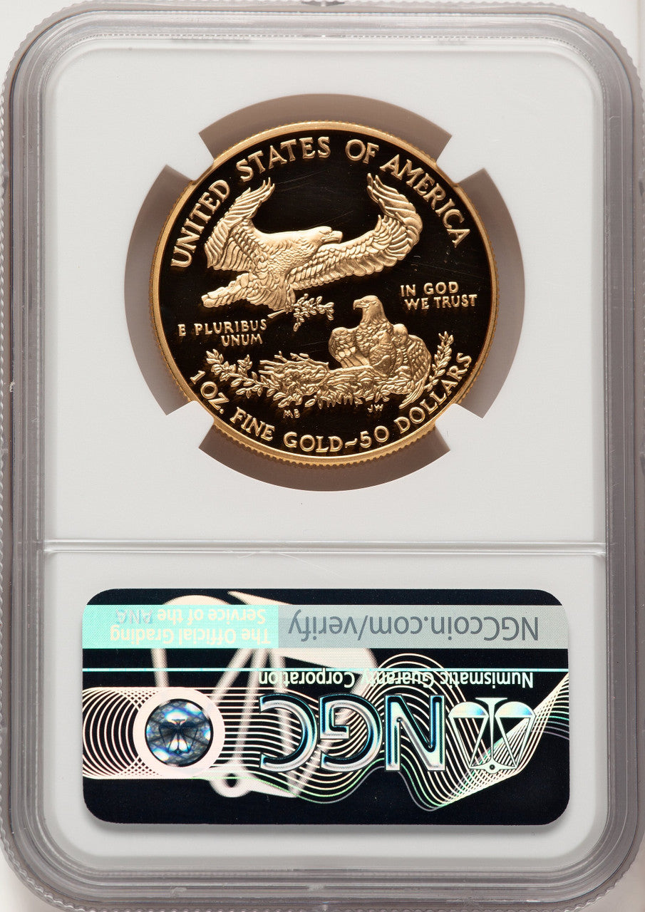 2001-W Gold American Eagle 4-Coin Set NGC PF70