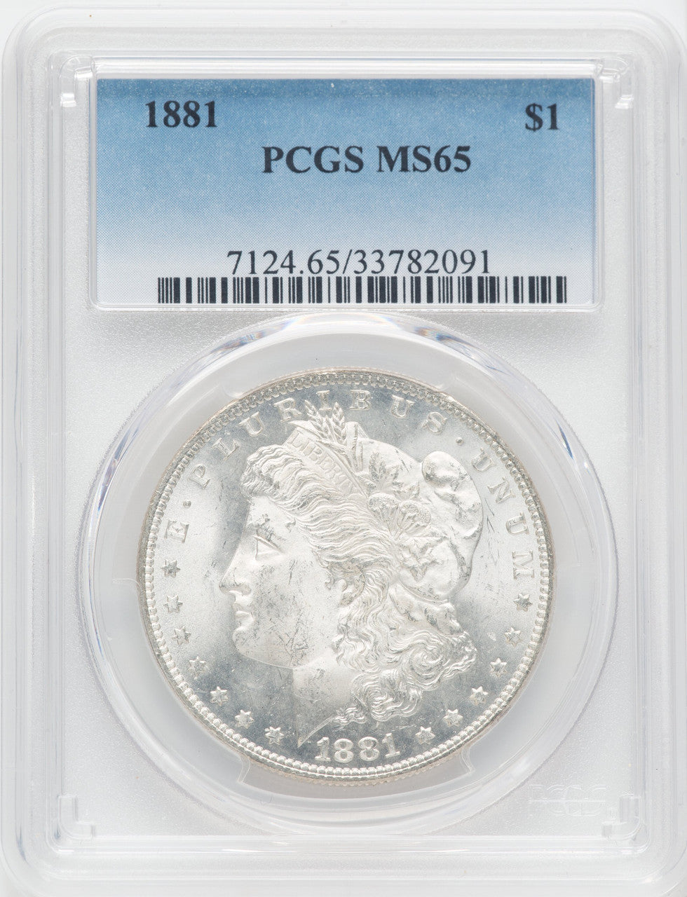 1881 Morgan Silver Dollar PCGS MS65