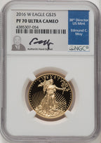 2016-W Gold American Eagle 4-Coin Set NGC PF70 Moy Signed