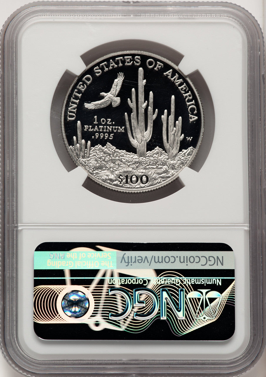 1997-W Platinum American Eagle 4-Coin Set NGC PF70 Everhart